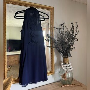 BCBGeneration Blue Halter Sundress Cocktail